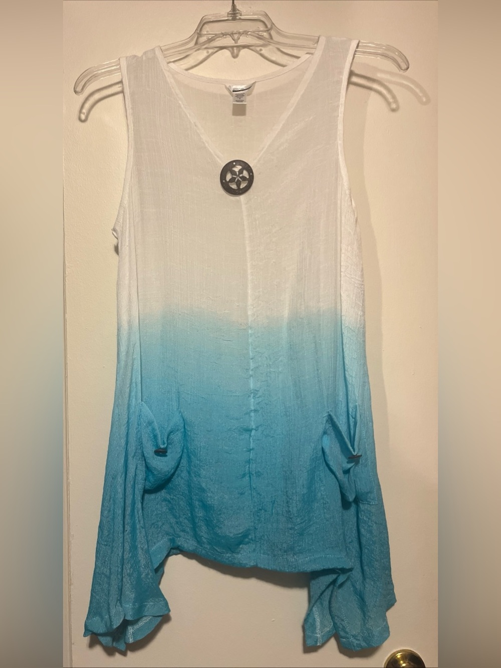 Mirror Image Women’s Ombré Gauzy medium Swim Coverup